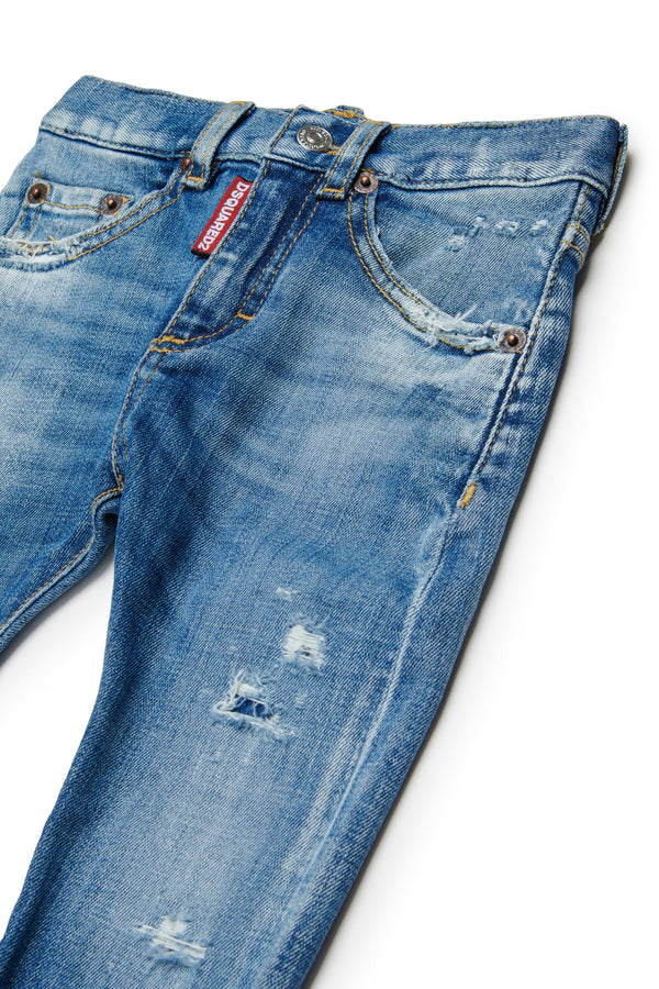 Jeans slim lavaggio blu chiaro