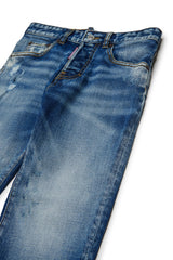 Jeans straight blu chiaro con fondo regolare - Stanislav
