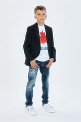 Giacca blazer in fresco di lana