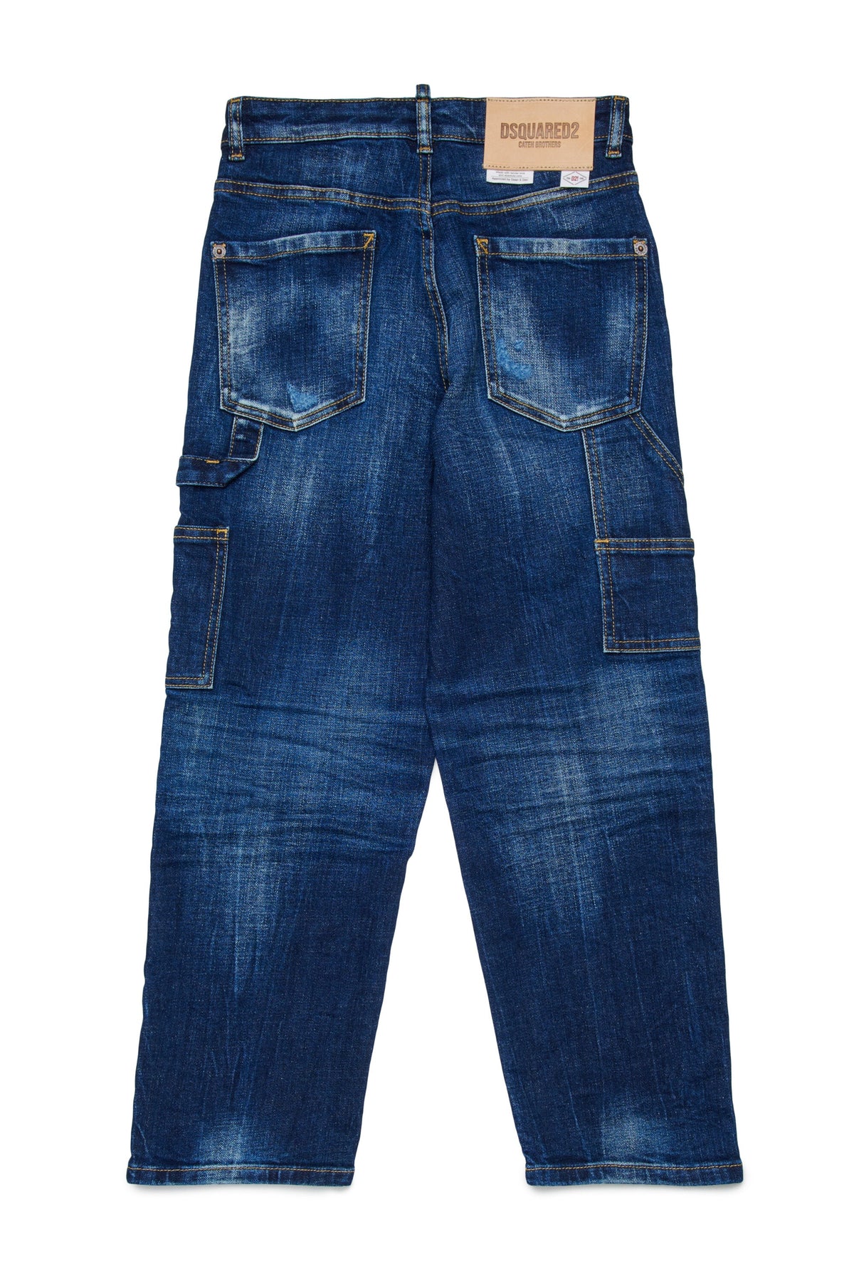 Jeans straight lavaggio blu medio - Loose