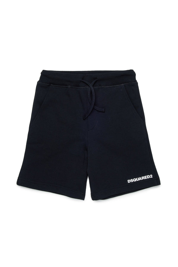 Shorts in felpa con logo