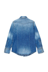 Camicia in denim con logo