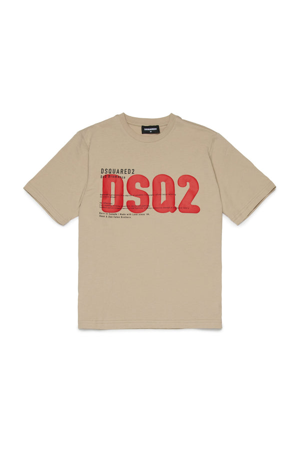 T-shirt con logo DSQ2 stampato