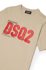 T-shirt con logo DSQ2 stampato