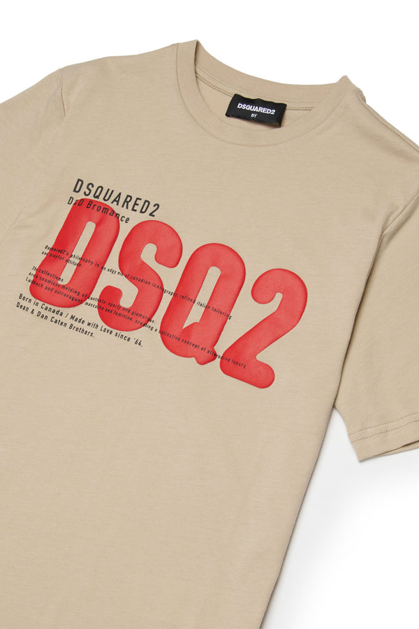 T-shirt con logo DSQ2 stampato
