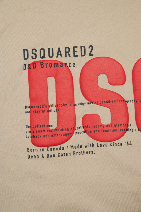 T-shirt con logo DSQ2 stampato