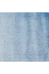 Gonna mini denim con logo