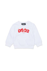 Felpa girocollo con logo DSQ2