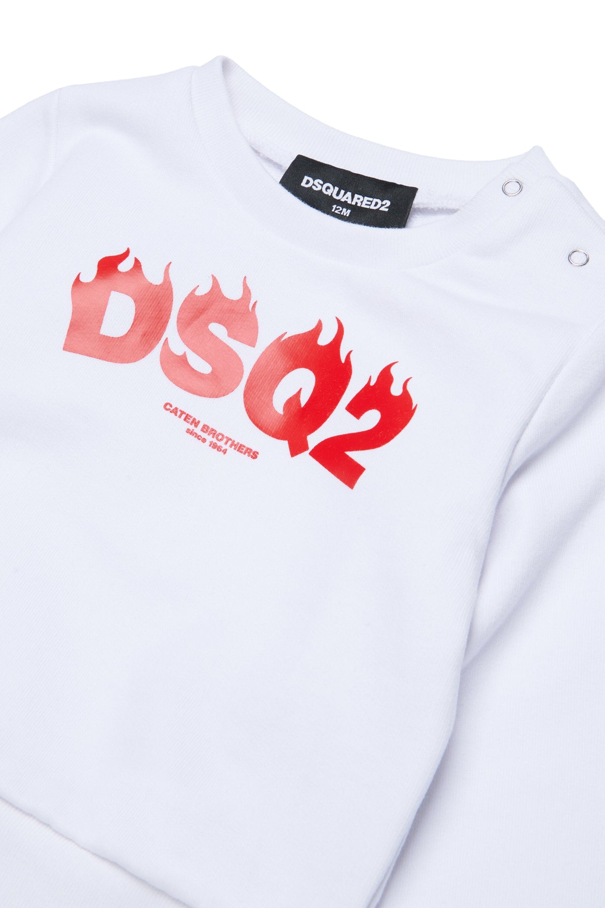Felpa girocollo con logo DSQ2