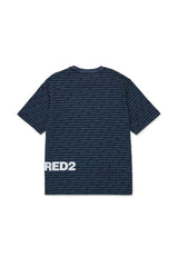 T-shirt con logo allover