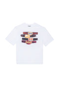 T-shirt con stampa e logo