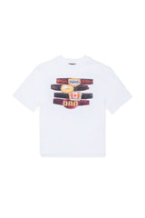 T-shirt con stampa e logo