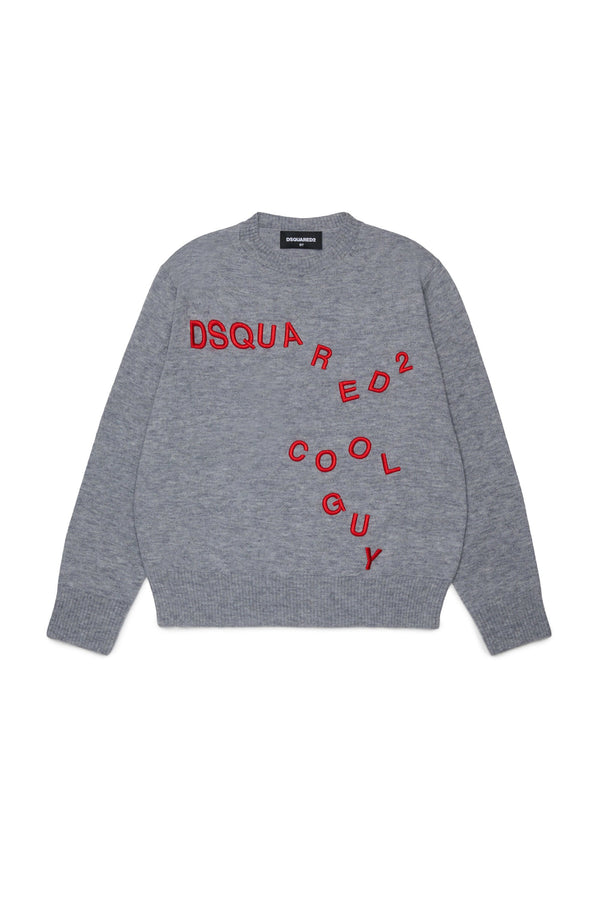 Pullover girocollo con logo