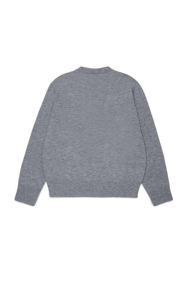 Pullover girocollo con logo