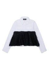 Camicia manica lunga con balze
