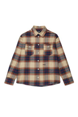 Camicia a quadri con logo