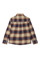 Camicia a quadri con logo