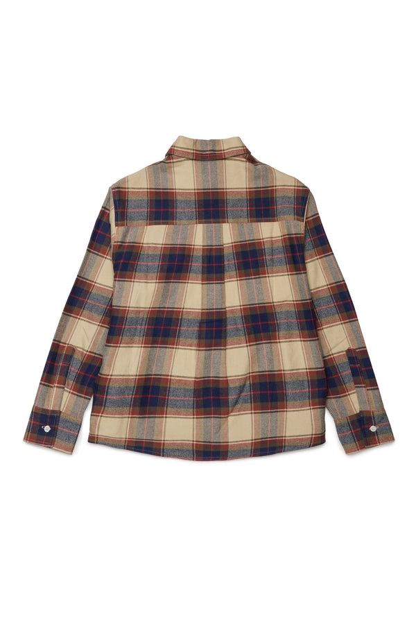 Camicia a quadri con logo
