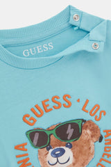 Set T-shirt e shorts in denim