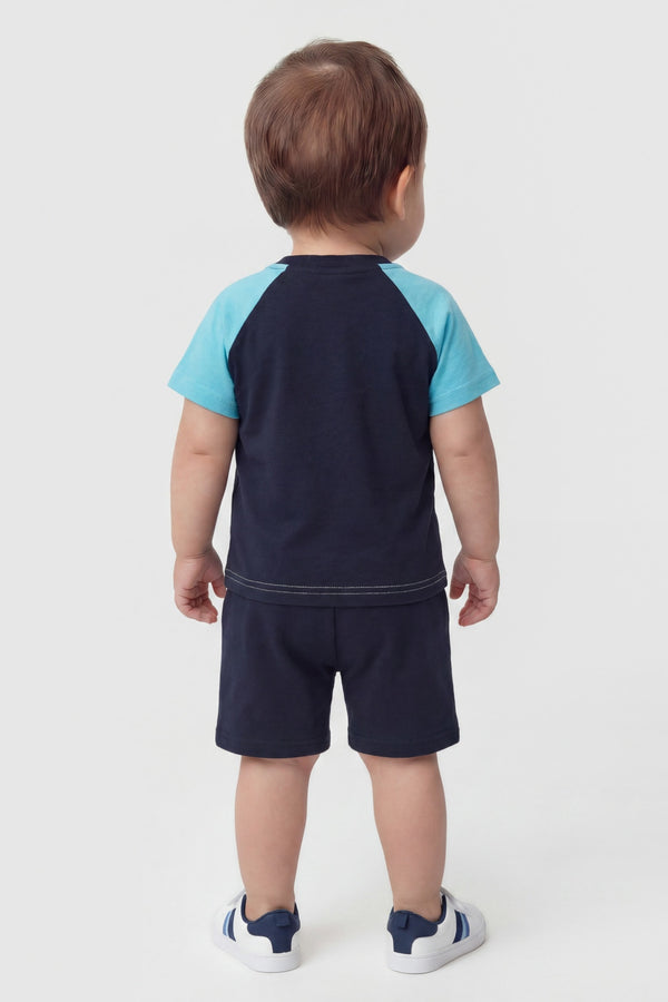 Set t-shirt e shorts in cotone