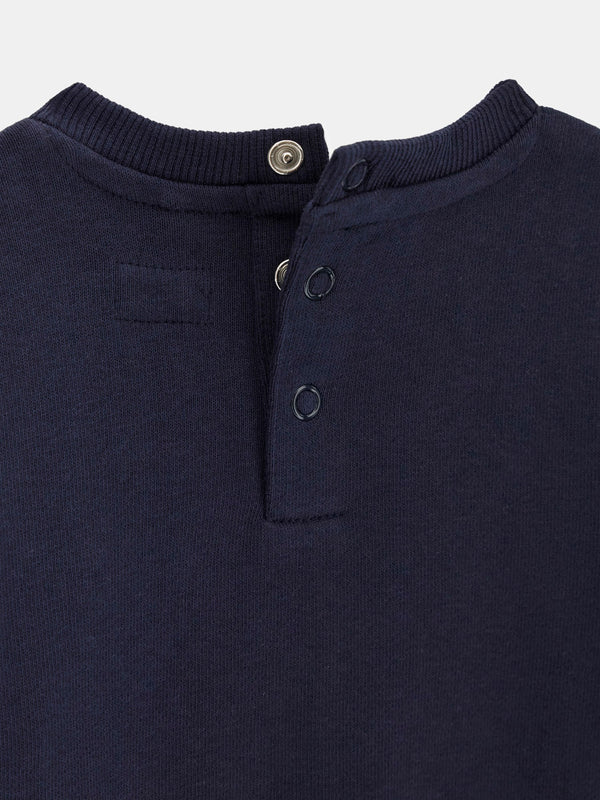 Set felpa e pantaloni con logo stampato