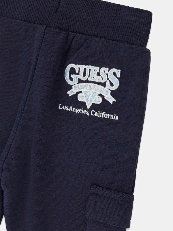 Set felpa e pantaloni con logo stampato