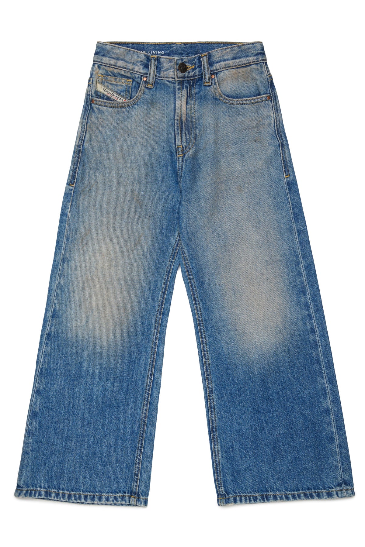 Jeans relaxed fit lavaggio blu chiaro - D-Argjx
