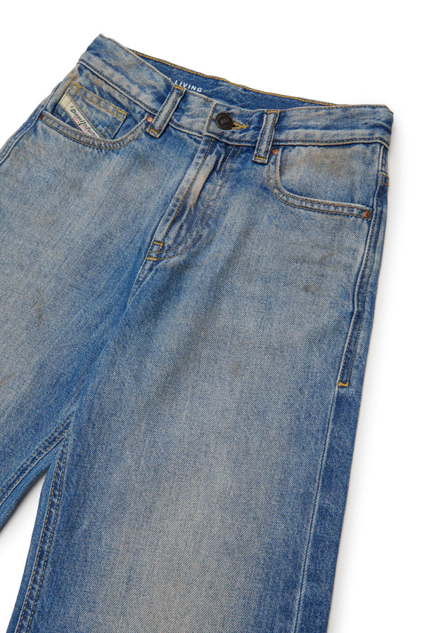 Jeans relaxed fit lavaggio blu chiaro - D-Argjx
