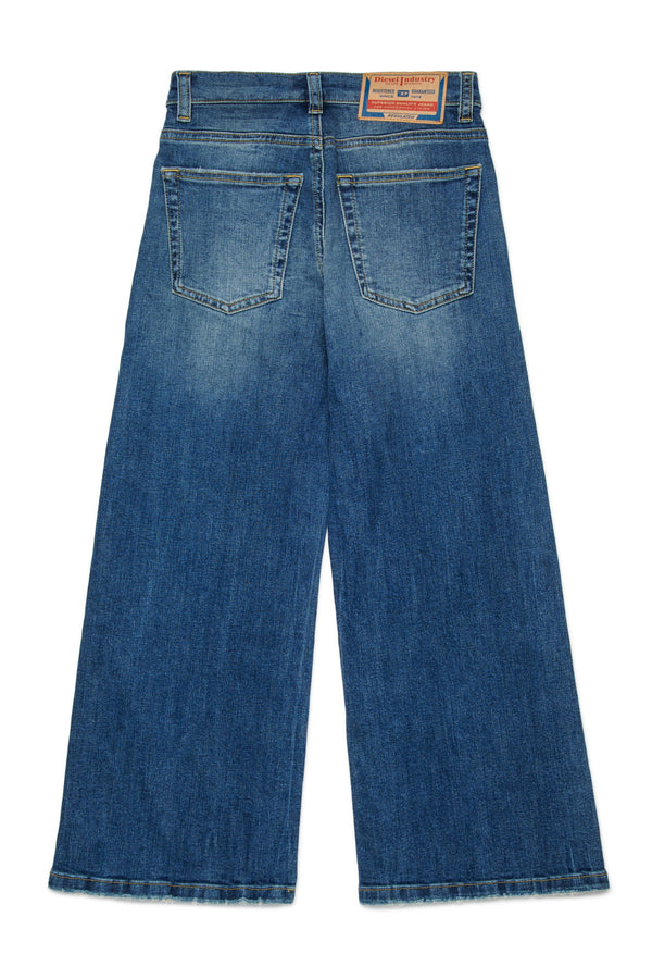 Jeans relaxed fit con lavaggio blu medio - D-Argjx