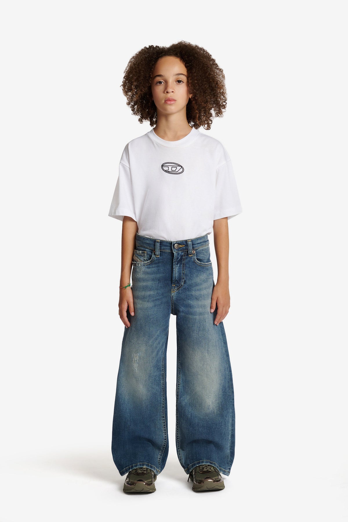 Jeans relaxed fit con lavaggio blu medio - D-Argjx