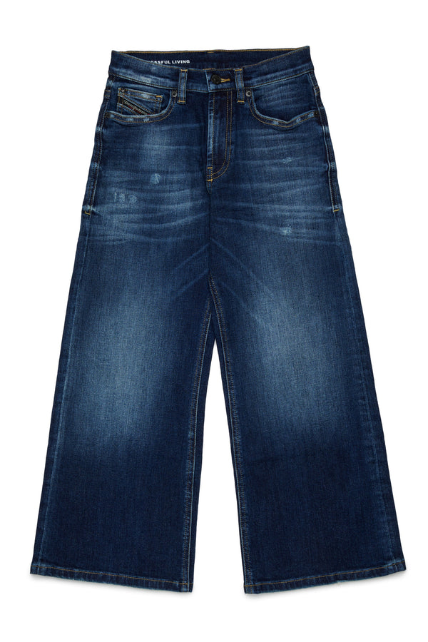 Jeans loose fit lavaggio blu medio - D-Argjx