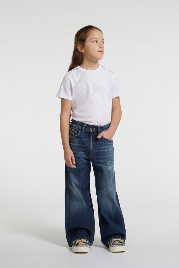 Jeans loose fit lavaggio blu medio - D-Argjx