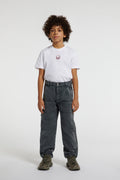 Jeans regular fit con tasche applicate per ragazzo