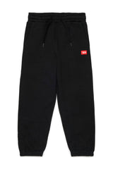 Pantaloni jogger con patch D rossa