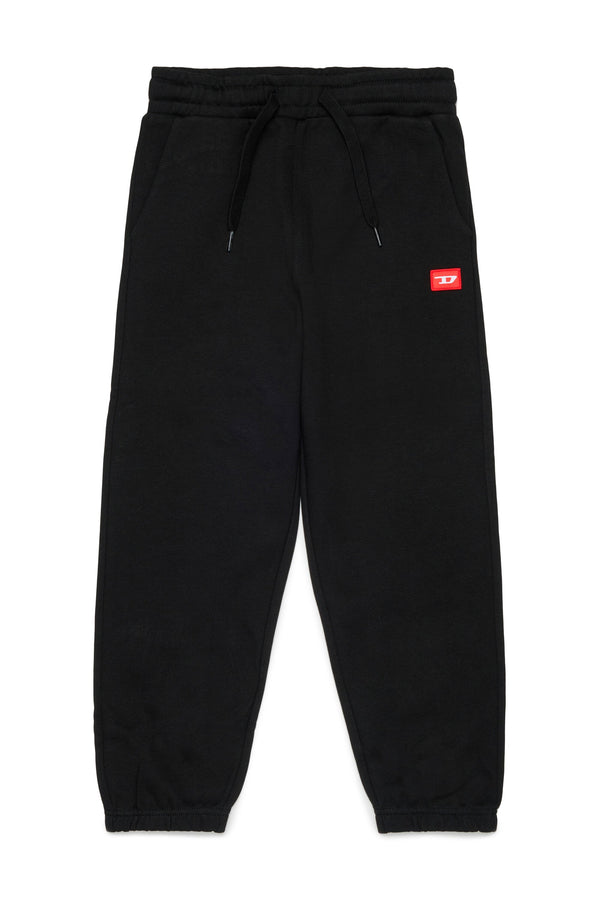 Pantaloni jogger con patch D rossa
