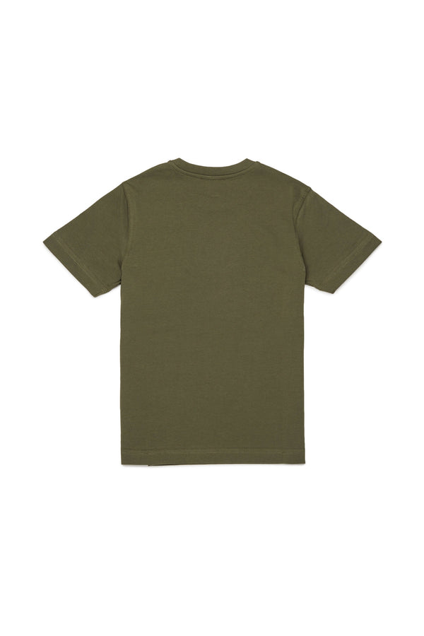 T-shirt in jersey con logo Diesel Denim Division