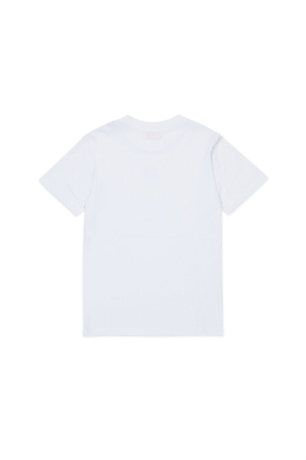 T-shirt in jersey con patch D rossa