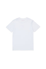 T-shirt in jersey con patch D rossa