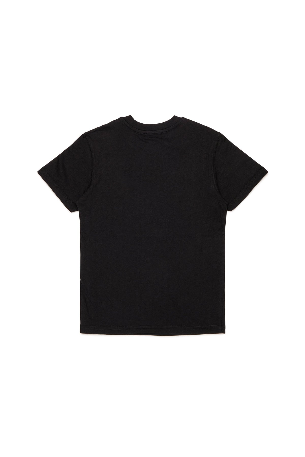 T-shirt in jersey con patch D rossa