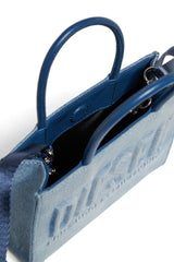 Borsa mini con logo frontale