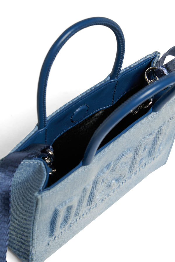 Borsa mini con logo frontale