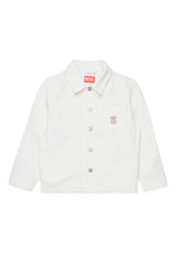 Giacca denim con logo