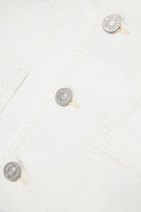 Giacca denim con logo