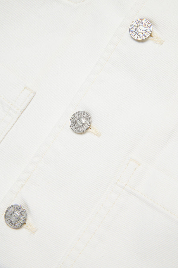 Giacca denim con logo