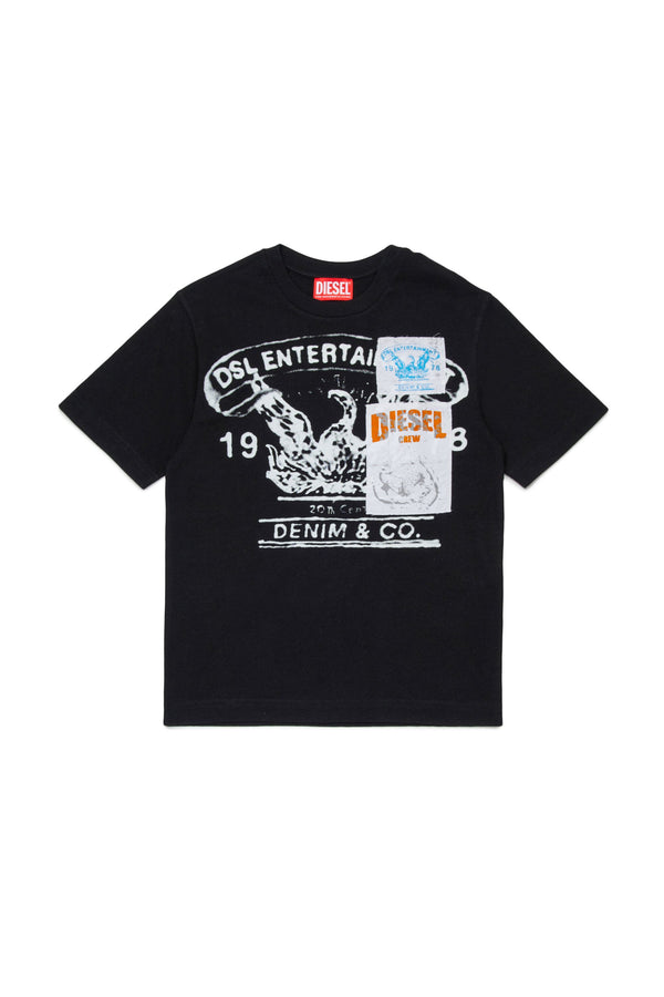 T-shirt con logo stampato