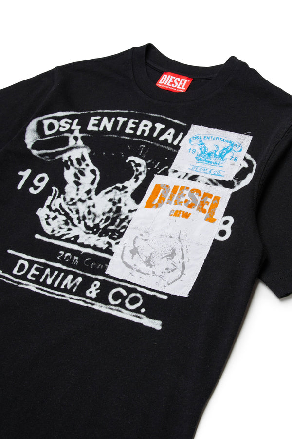 T-shirt con logo stampato