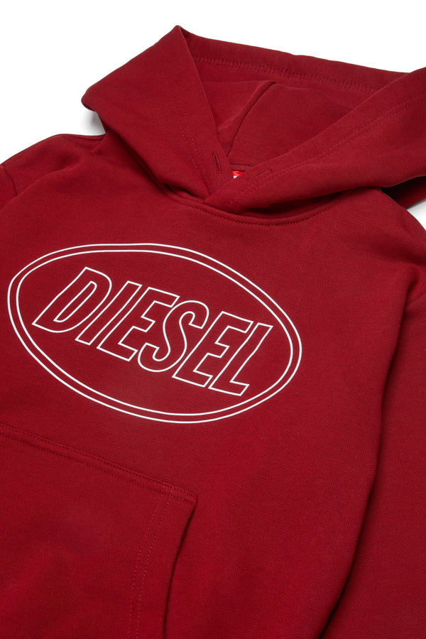Felpa hoodie con logo