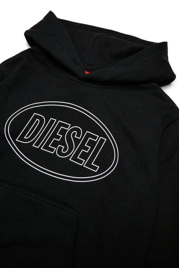 Felpa hoodie con logo