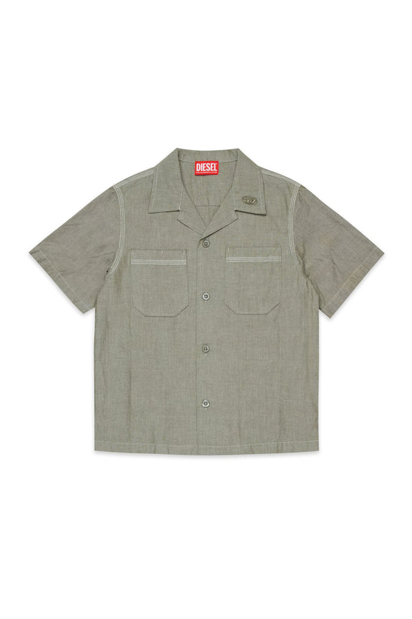 Camicia manica corta con logo