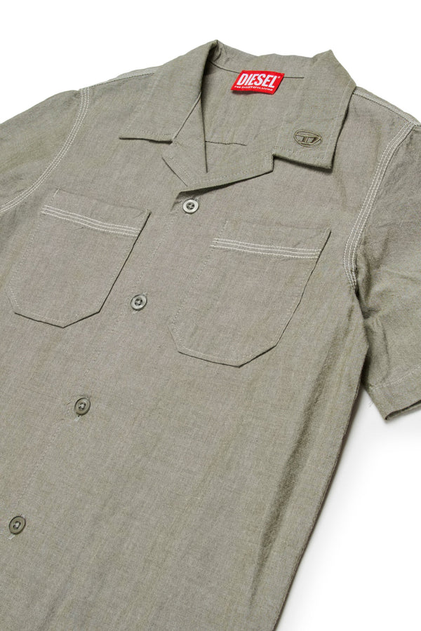 Camicia manica corta con logo